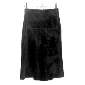 Vintage Fur Skirt Midi